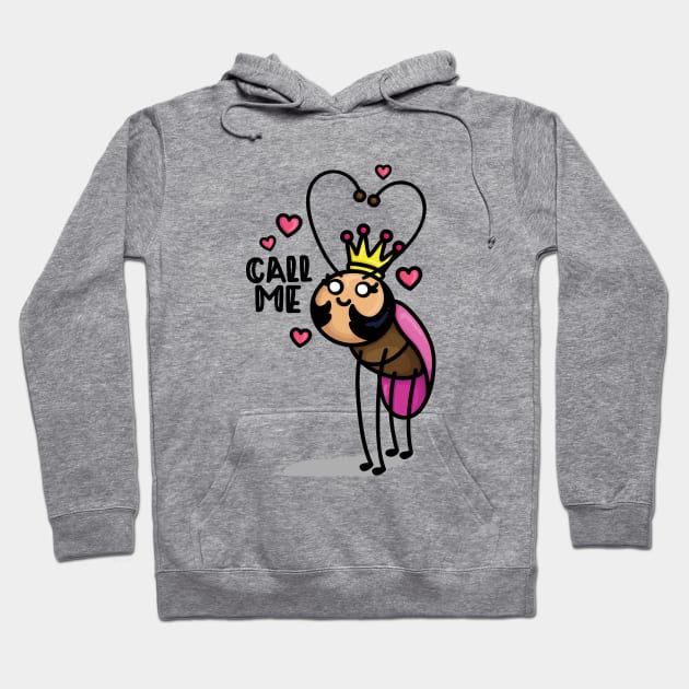 Call me - Mini Queen Hoodie by hoddynoddy